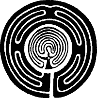 Schema des Zürcher Labyrinths